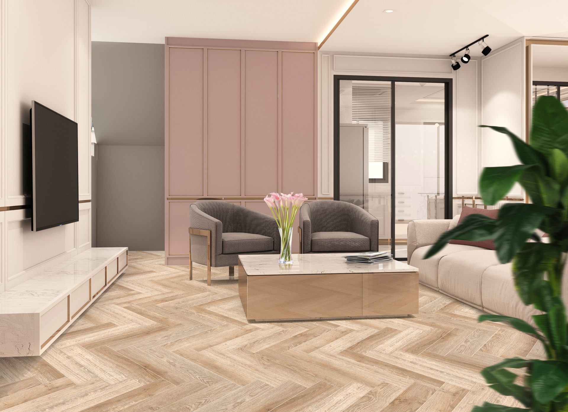 Ёлочка в гостиной — эталон премиум-укладки